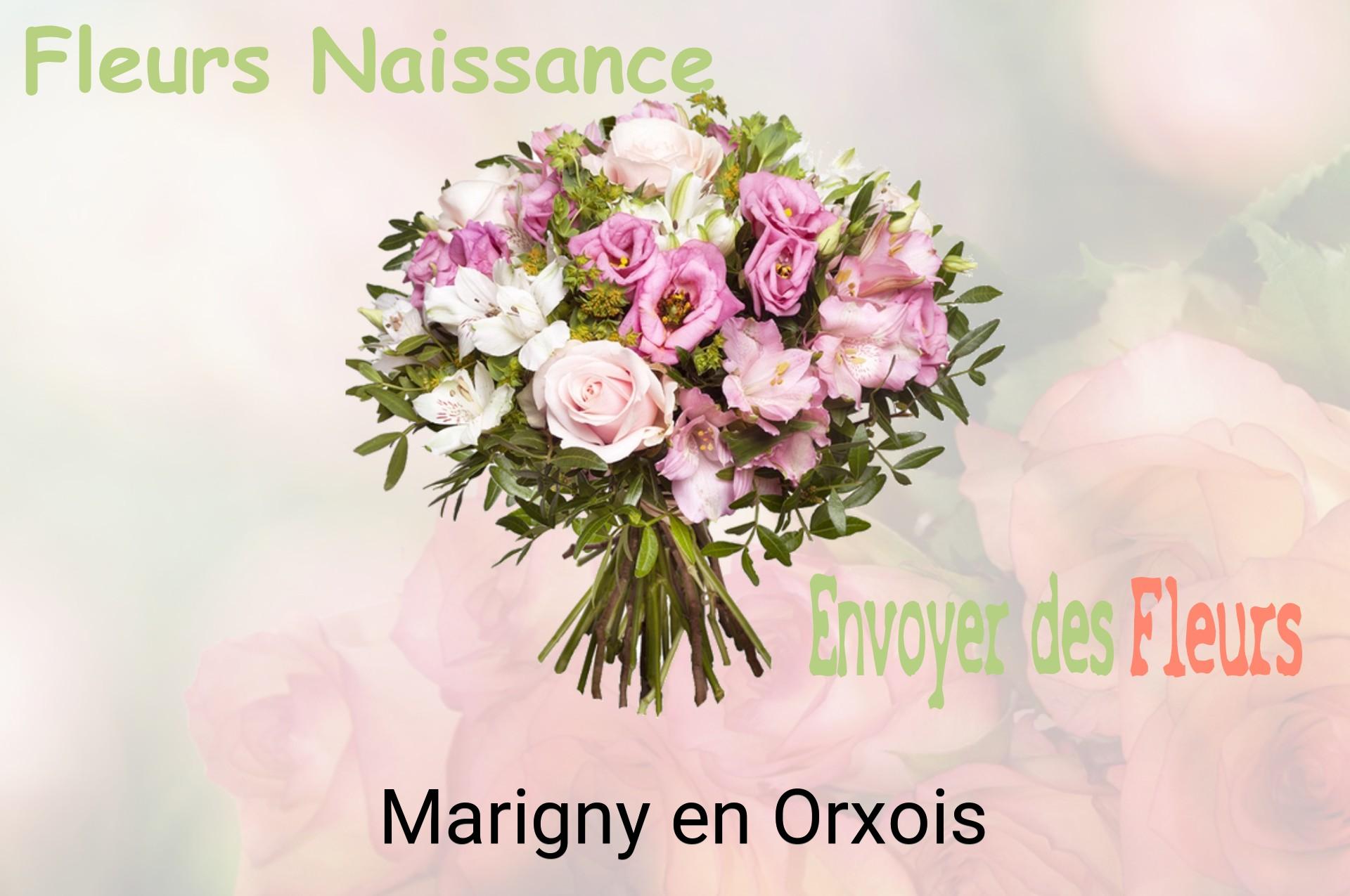 Bouquet de fleurs de naissance livré à Marigny-en-Orxois